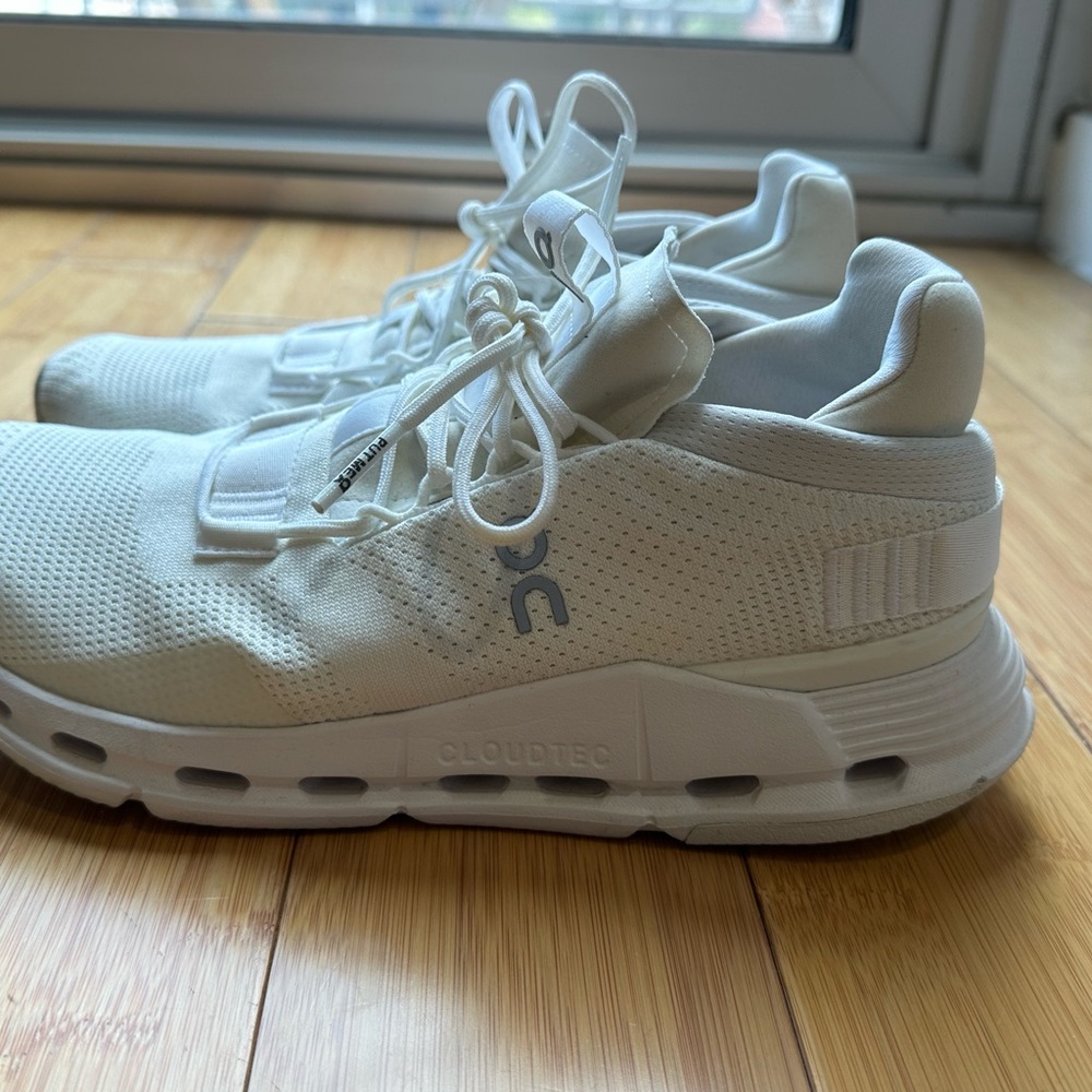 On Running Women's Cloud White Athletic Shoes